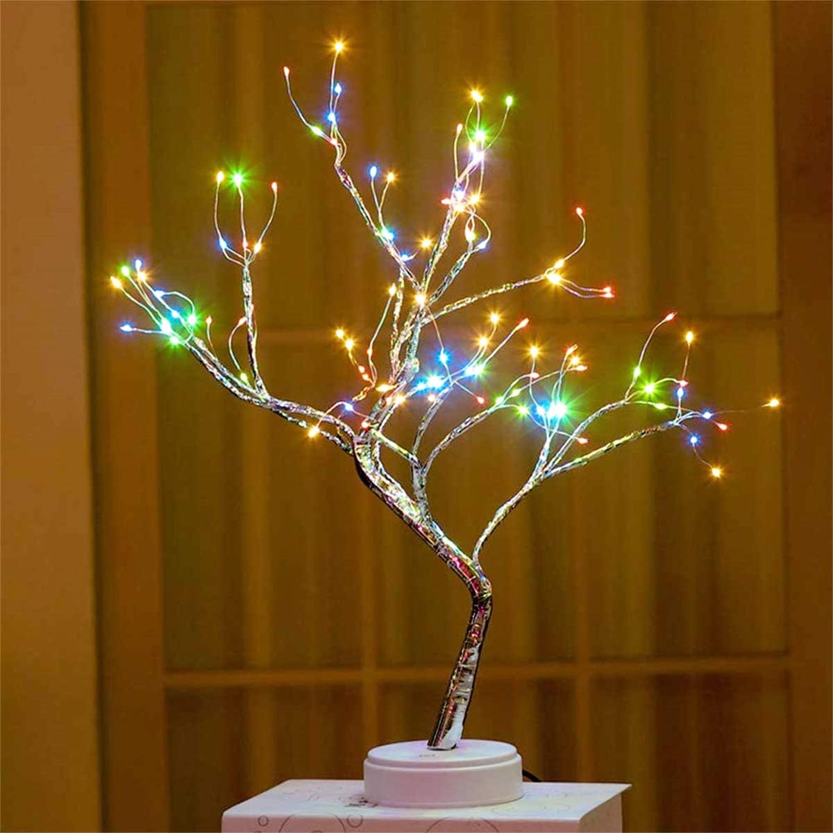 Room Decor, 20" 108 LED Tabletop Bonsai Tree Light, DIY Artificial Tree Lamp, Battery/USB Operated, Aesthetic Lamps for Living Room Bedroom Christmas Home Gifts House Decor (Warm White)