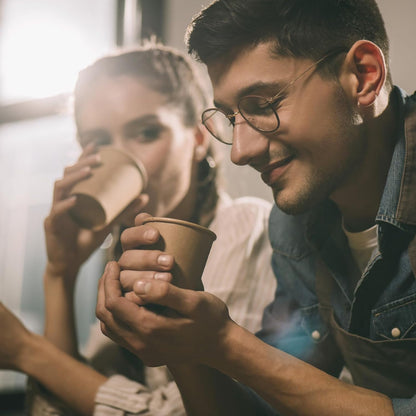 【100 Pack 8 oz】Kraft Paper Cups, Paper Coffee Cups 8 Oz Paper Cups Hot Cups Disposable Coffee Cups Compostable Cups Water Caps 8 Oz Paper Cups 8 Oz Paper Coffee Cups Paper Cups Paper Coffee Cups 8 Oz