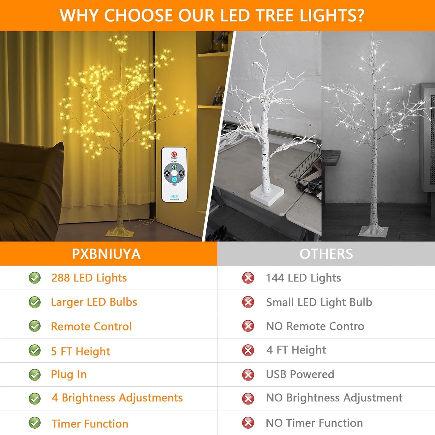 Room Decor, 20" 108 LED Tabletop Bonsai Tree Light, DIY Artificial Tree Lamp, Battery/USB Operated, Aesthetic Lamps for Living Room Bedroom Christmas Home Gifts House Decor (Warm White)