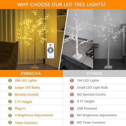 Room Decor, 20" 108 LED Tabletop Bonsai Tree Light, DIY Artificial Tree Lamp, Battery/USB Operated, Aesthetic Lamps for Living Room Bedroom Christmas Home Gifts House Decor (Warm White)